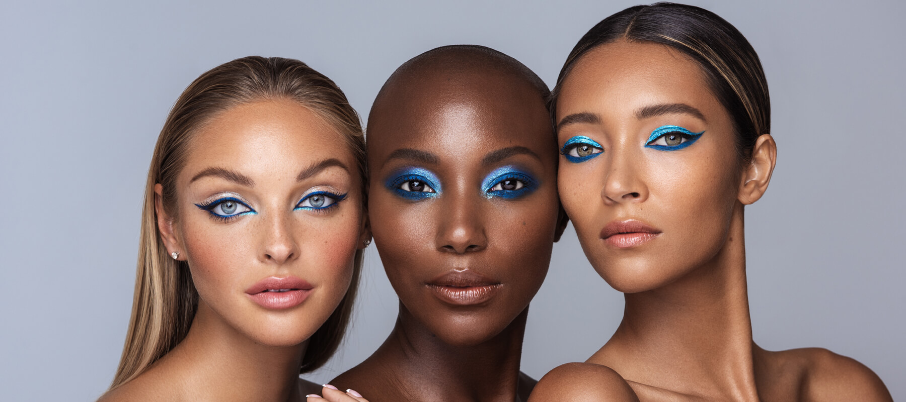 Erika Chan Models with gel eyeliner and mascara on